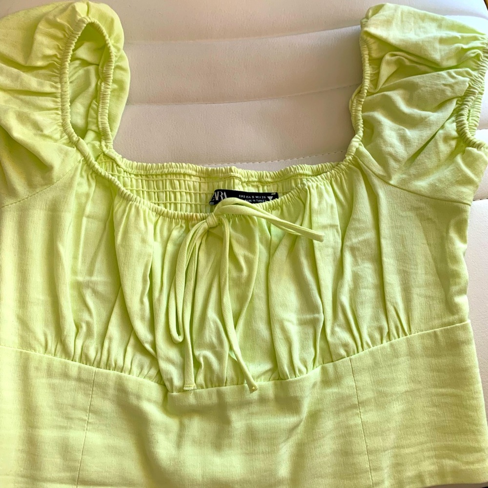 Green Zara Top